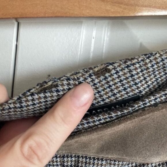 Dolce & Gabbana Women Capri Pants in Houndstooth W Calfskin Details Sz 42 US 10 - Picture 12 of 16